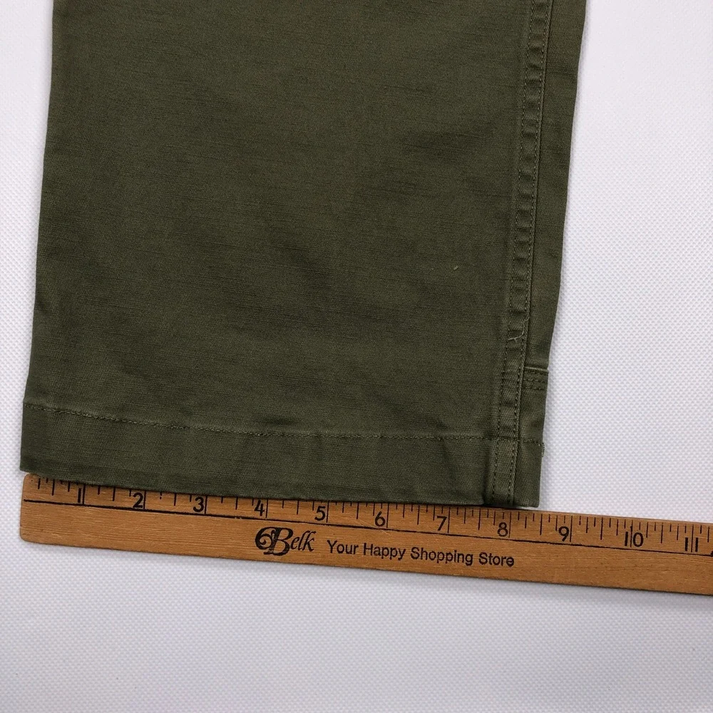 Duluth Trading Co Flex Ballroom Khakis Cargo Pants Men 34x30 Olive Green Relaxed